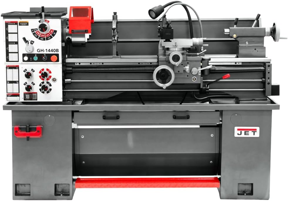 14" x 40" Geared Head Bench Lathe, Newall NMS300 DRO, 2.4 HP, 230V 1Ph (Model GH-1440B)