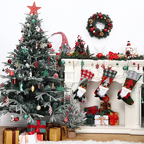 Christmas Ornaments Set, 106 pcs Shatterproof Christmas Tree Balls Decorations, Delicate Christmas Decoration Baubles Craft Set for New Year Holiday Wedding Party Xmas Parties and Office Shop Decor