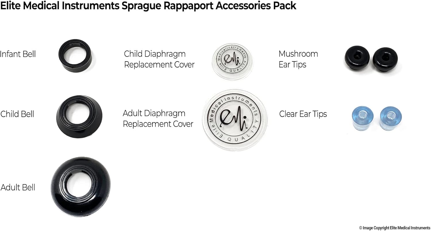 Elite Medical Instruments EBE-340-Pink estetoscopio Sprague Rappaport ...