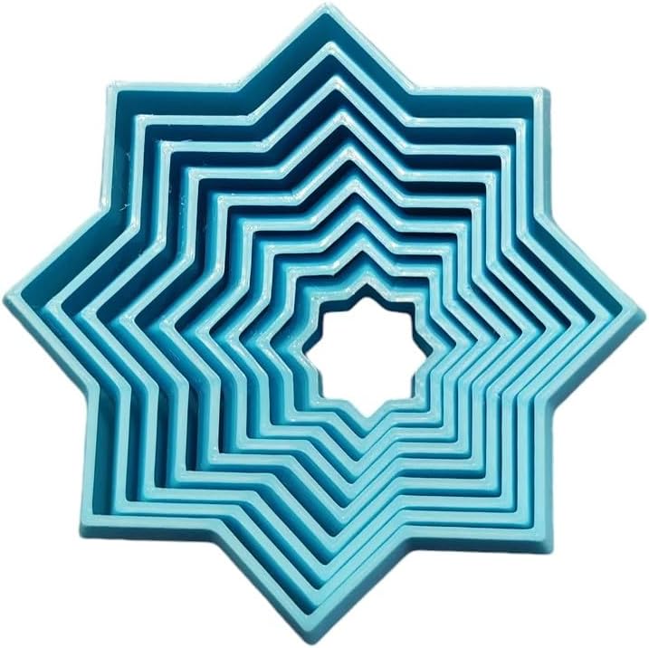 3D Printed - Fidget Star - Stress Relief/Anxiety Toy (Blue)