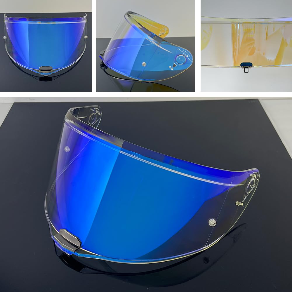 ZQIYDYP FF811 Helmet Visor Replacement,UV Protective Scratch-Resistant Helmet Face Shield Windproof Visor Compatible with FF811?VECTOR II?Citation II (Revo Clear Blue-Day&Night Use)