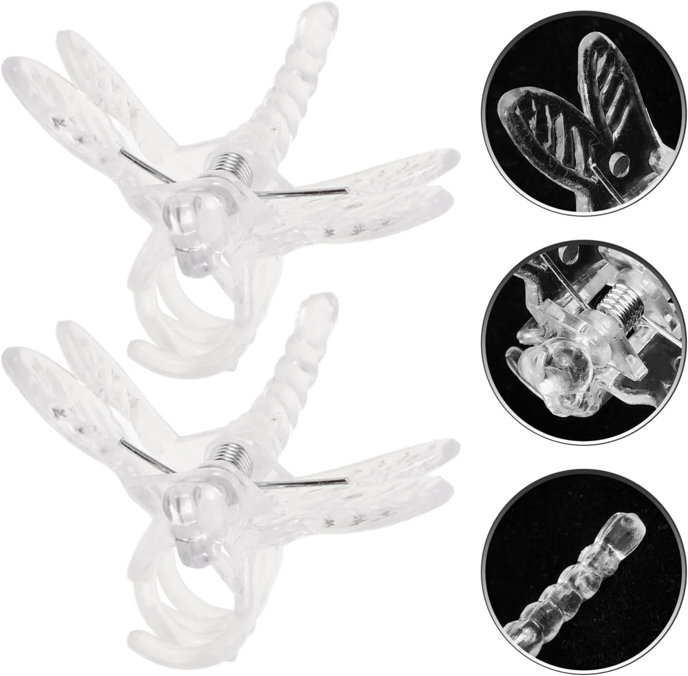 Sosoport 10pcs Dragonfly Orchid Clips Plant Stem Fixing Clamps for Supporting Climbing Vines Flowers and Vegetables Convenient Garden Clips for Orchid Care and Plant Growth