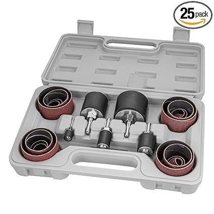 71635 Drill Press Sanding Drum Kit w ¼ and 1 8 inch Shanks Spindle Sander.