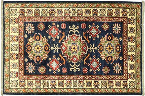 Tapis Kazak afghan authentique pour sublimer l'ambiance de votre salon 119x88