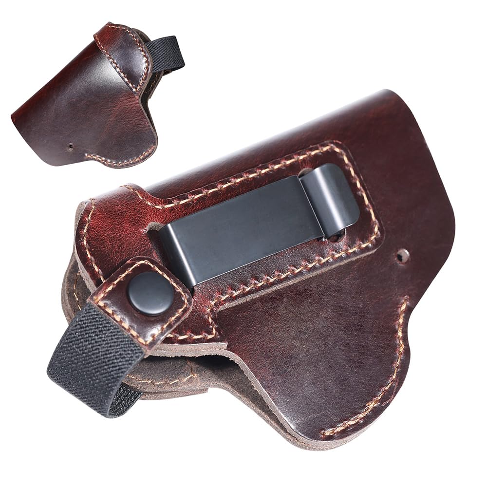 Funda de Cuero para Pistola, Bolsa Oculta para Pistola con cinturón, Funda táctica para cinturón, Funda para Arma para la mayoría de los tamaños de Pistolas