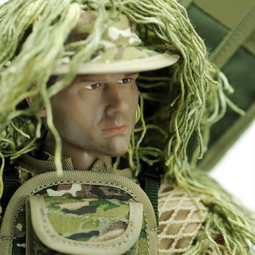Miniatura 3 de Modelo de figura de acción de soldado para adultos, 12 pulgadas, 16, realista, militar, policía, francotirador, soldado, conjunto con accesorios de