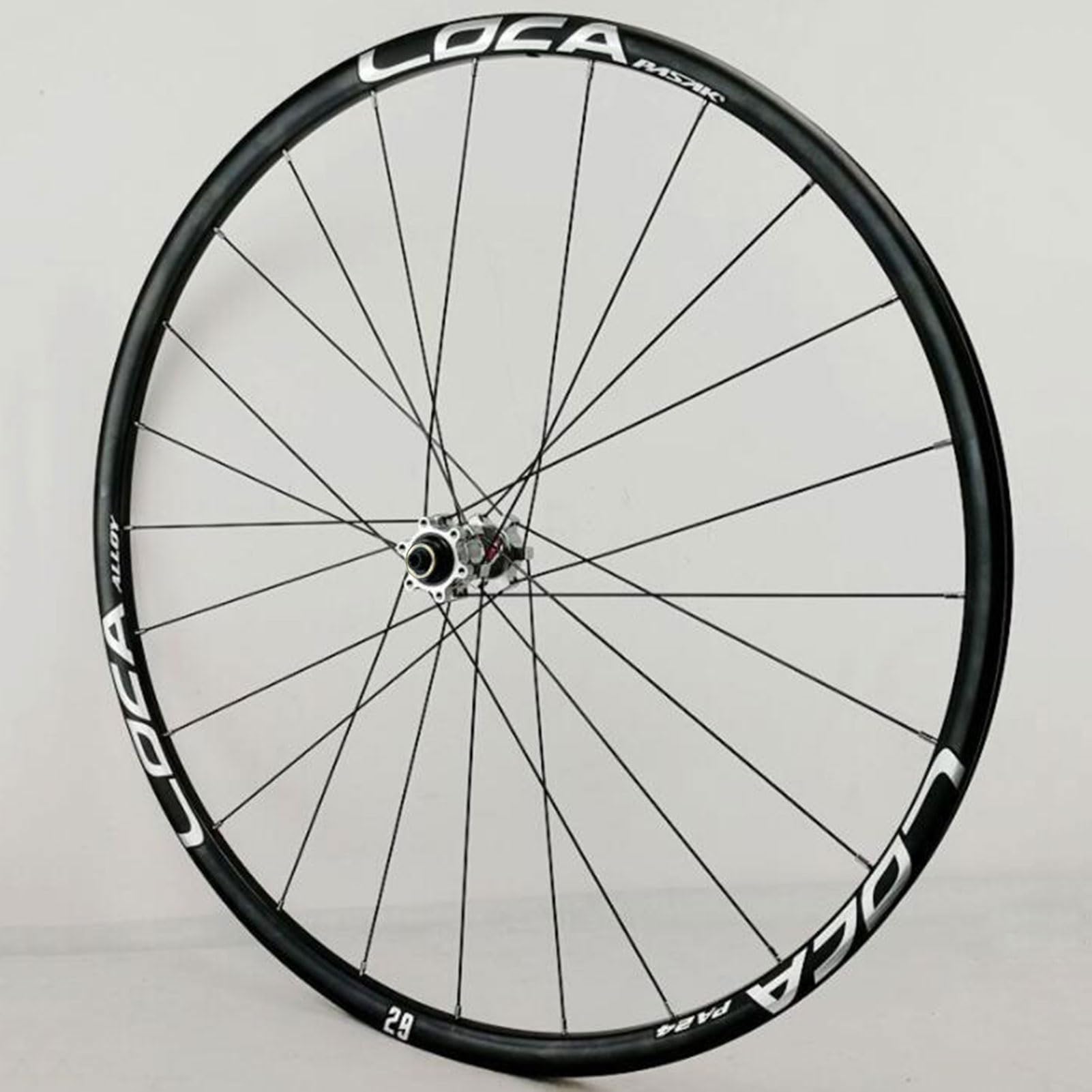 Ruedas para bicicleta de montaña con freno de disco, 26/27,5/29 pulgadas, aleación de aluminio, buje de 24 radios, 2 rodamientos delanteros y 4 traseros, base de torre de 6 garras para cassette de 8-