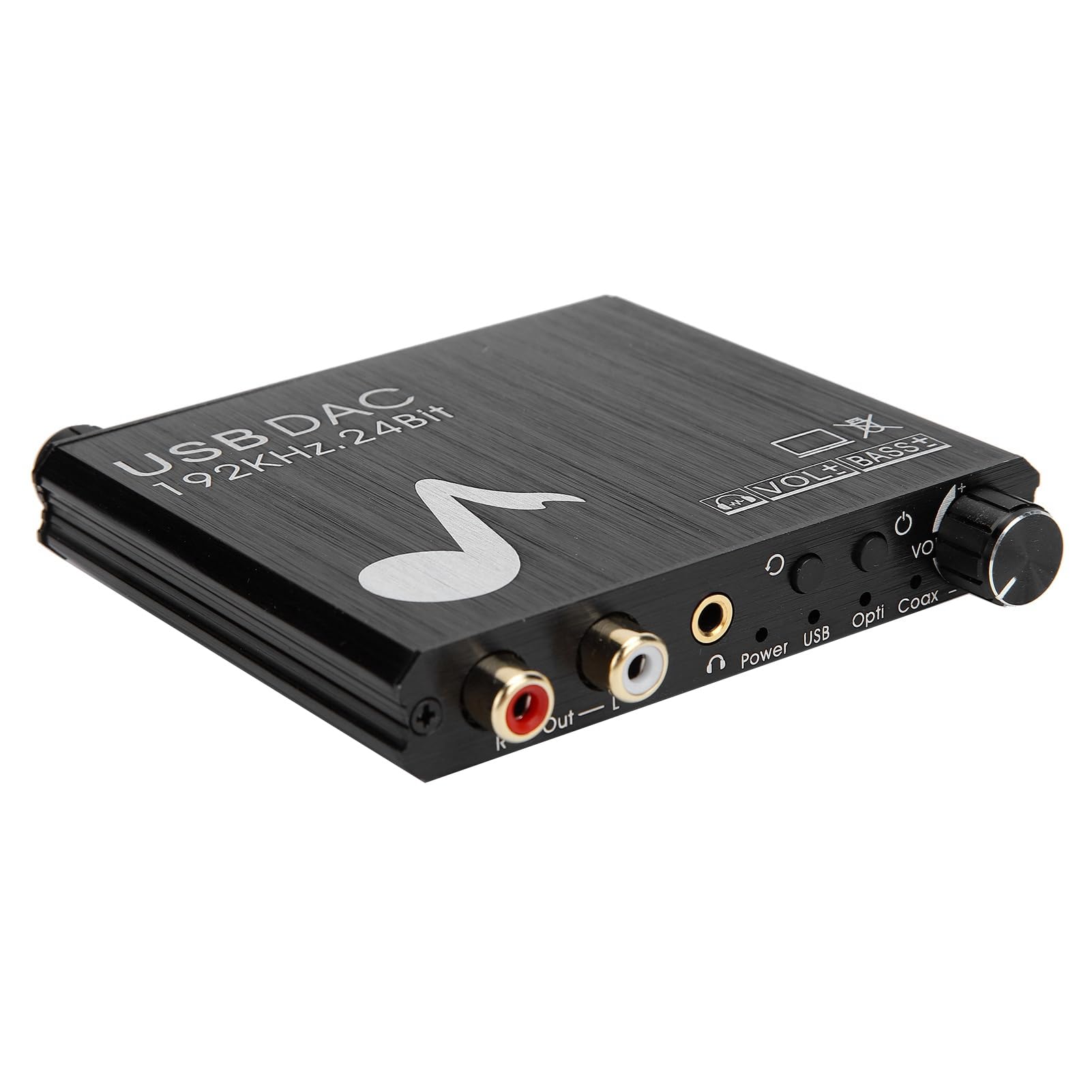 Generic Convertisseur Optique Coaxial 3.5mm, Convertisseur DAC avec élimination du Bruit et Taux D'échantillonnage de 24 Bits pour le Divertissement à Domicile