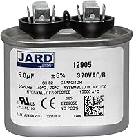 Vista 1 de Condensador de funcionamiento ovalado de 5 uF x 370 VCA por # 12905
