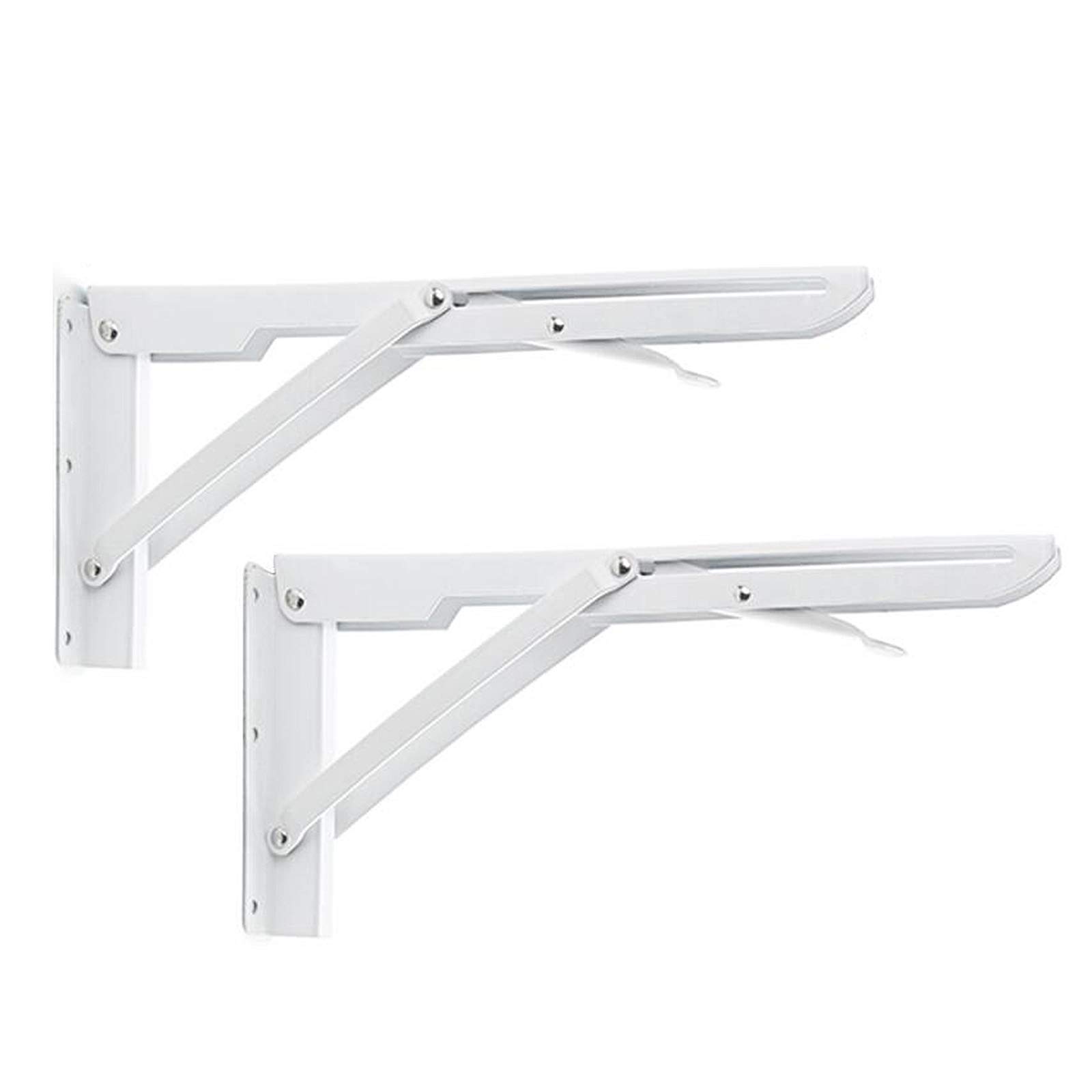 Support d'étagère triangulaire en métal pliable pour gain de place