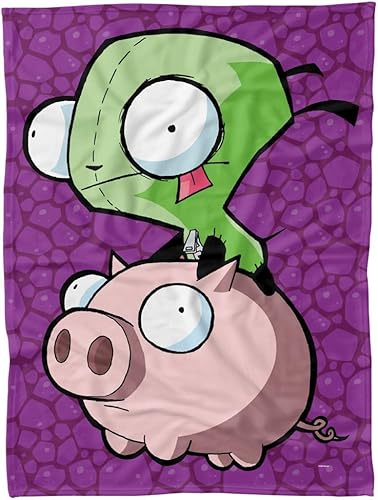 Miniatura 9 de LOGOVISION Invader Zim - Manta de forro polar para montar cerdo