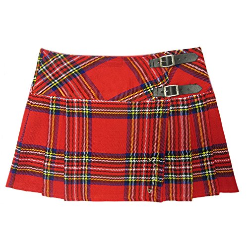 Mini jupe de kilt enveloppante en tartan pour femme Viper London