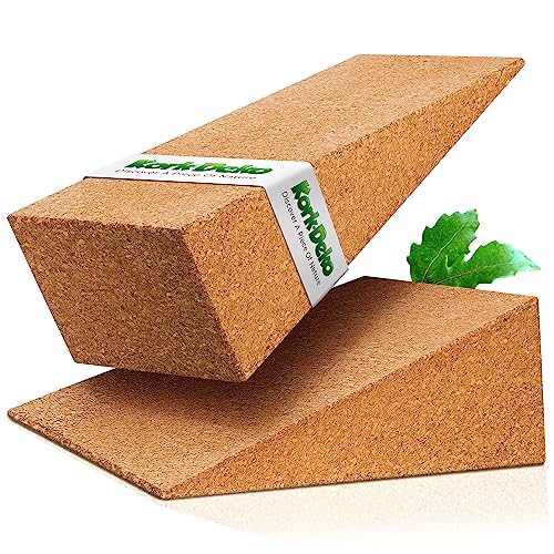 Squat Wedges av kork | Squat Ramp | 2 stycken | 305 x 130 x 103 mm | hållbar | Tillverkad i Portugal