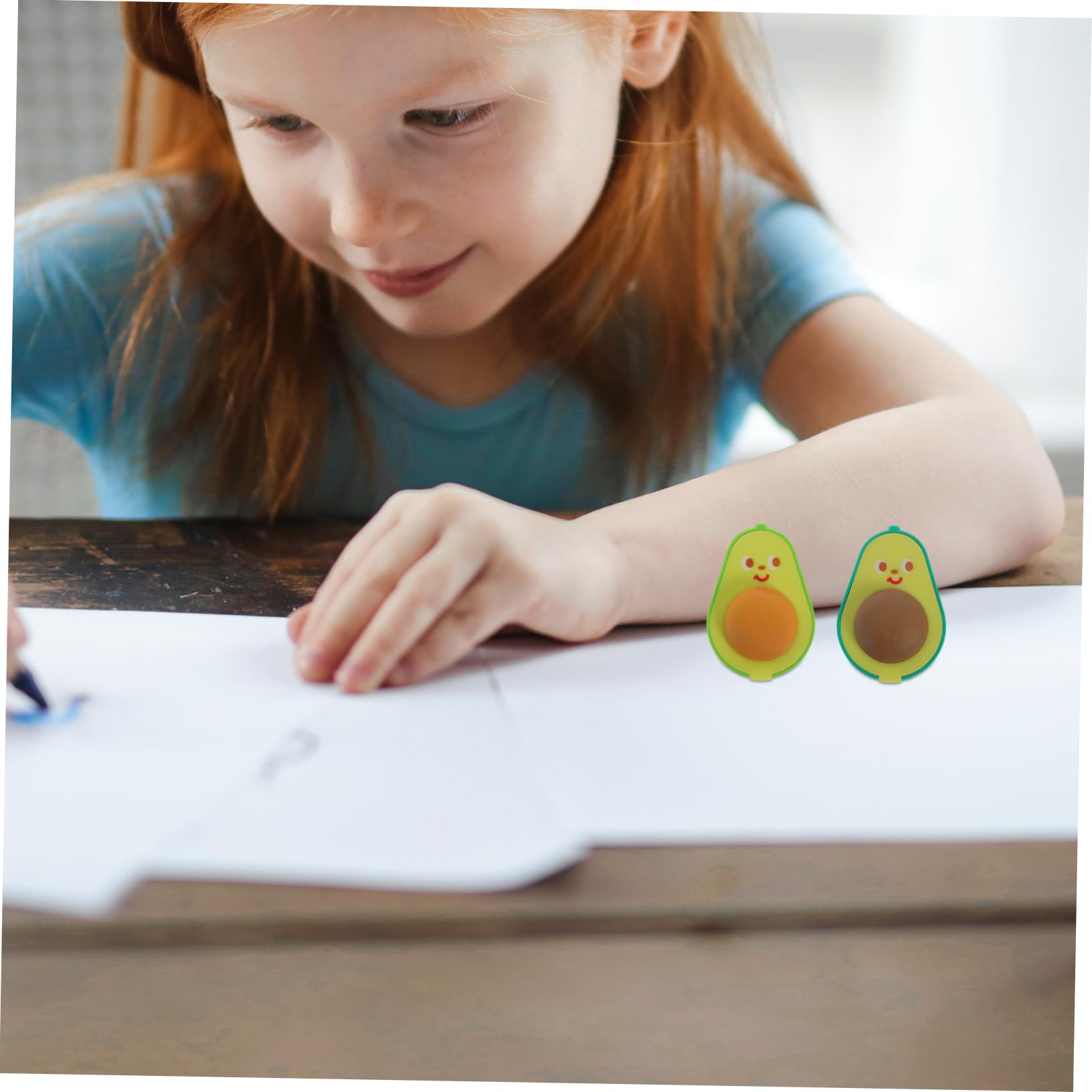 IMIKEYA 3 Sätze Avocado -bleistiftmesser Klein Karikatur Bleistifte Kind Farbig Werkzeug Cartoon Bleistiftspitzer Anspitzer Studenten Bleistiftschärfer Eisen 6 Stück * 3