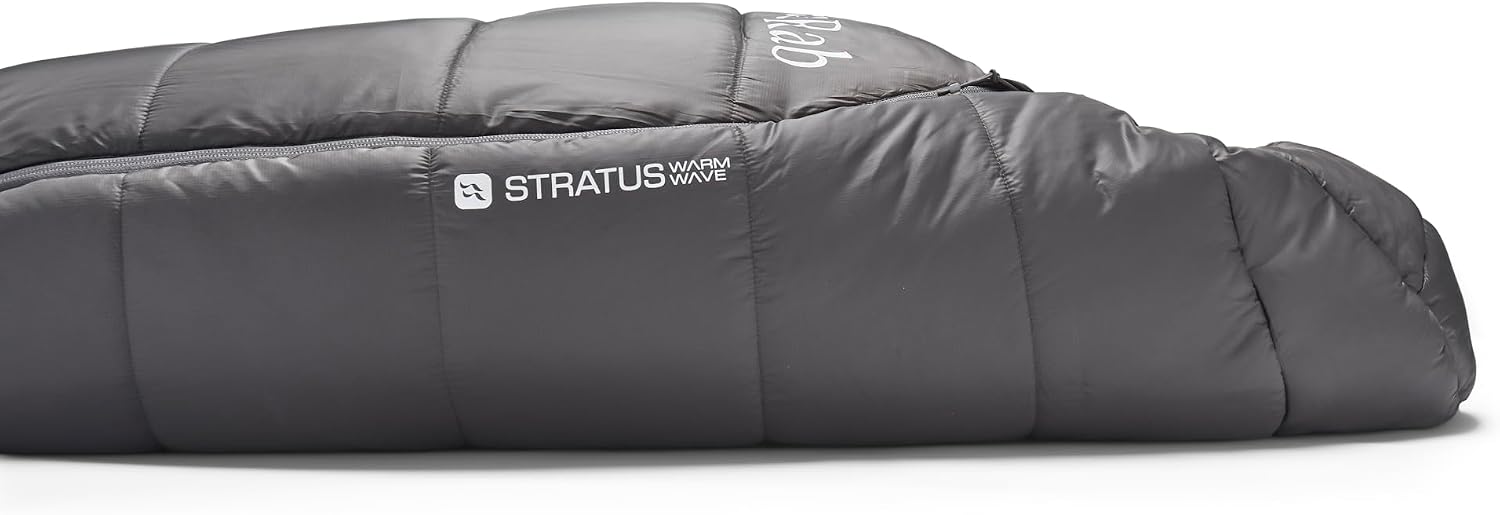 Rab Men's Radeon Sleeping Bag - Synthetic Lightweight Warm Mummy Sleep Sack for Camping & Backpacking