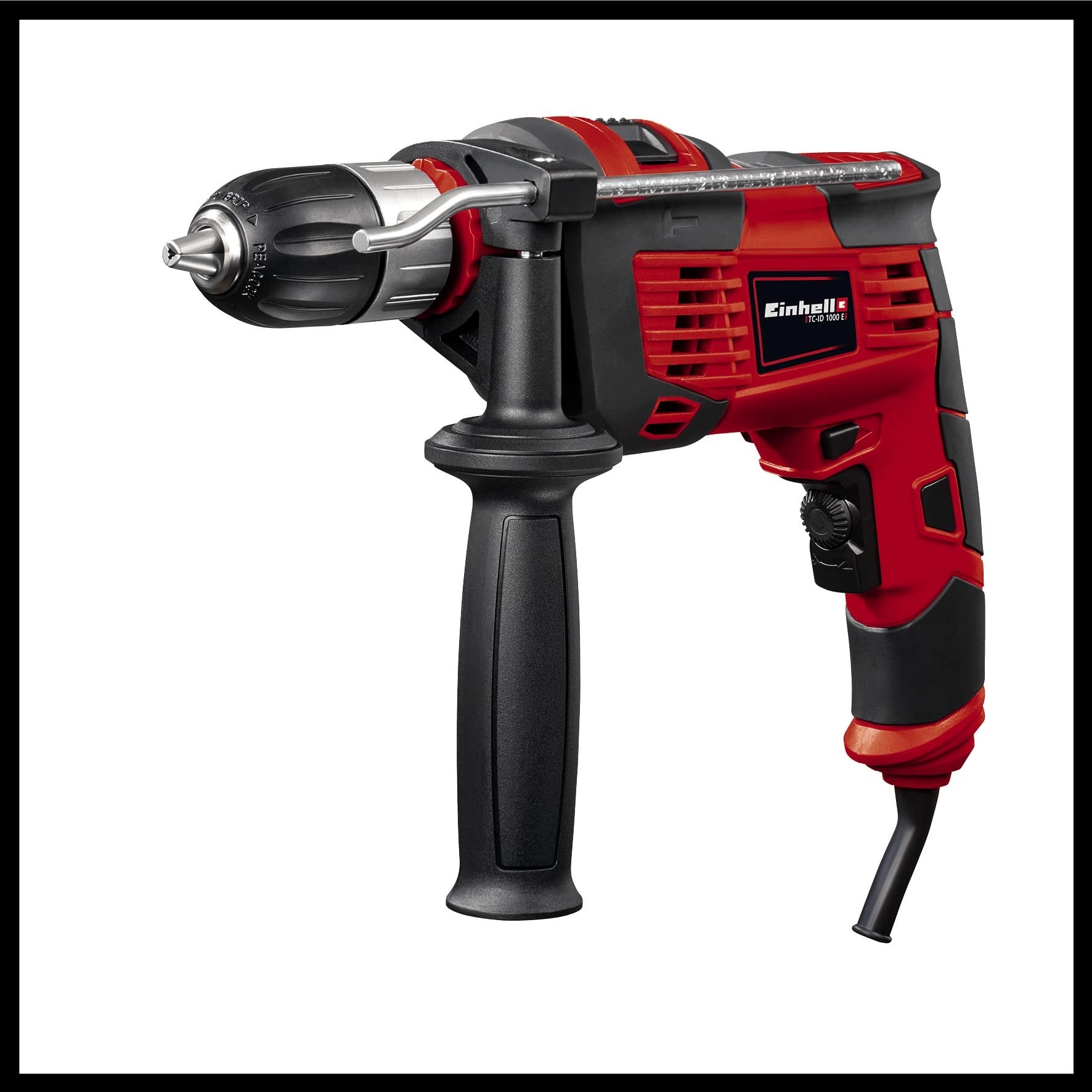 Einhell TC-ID 1000 E Schlagbohrmaschinen-Set 1010 W 13 mm Schnellspannbohrfutter 64-tlg. Zubehör Koffer