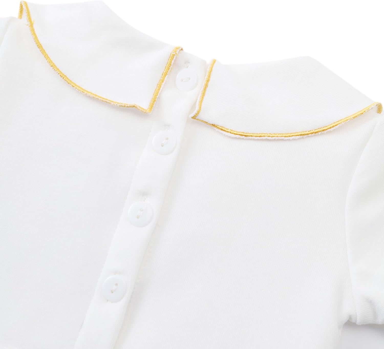 Baby Boy Girl Baptism Outfit Infant Christening Outfit with Shoes & Socks 5Pcs - Image 4