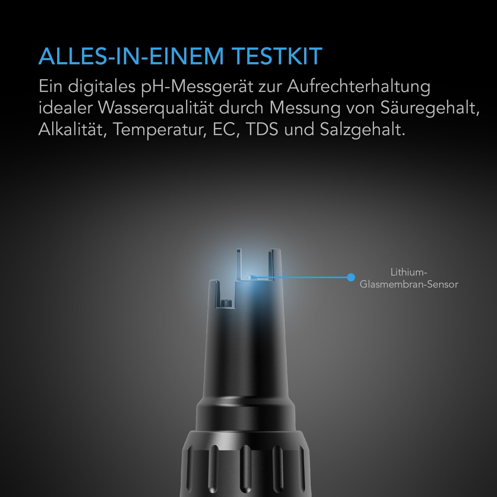 AC Infinity Hydroponic Meter PRO Kit Hochpräzer Digital pH-Stift mit