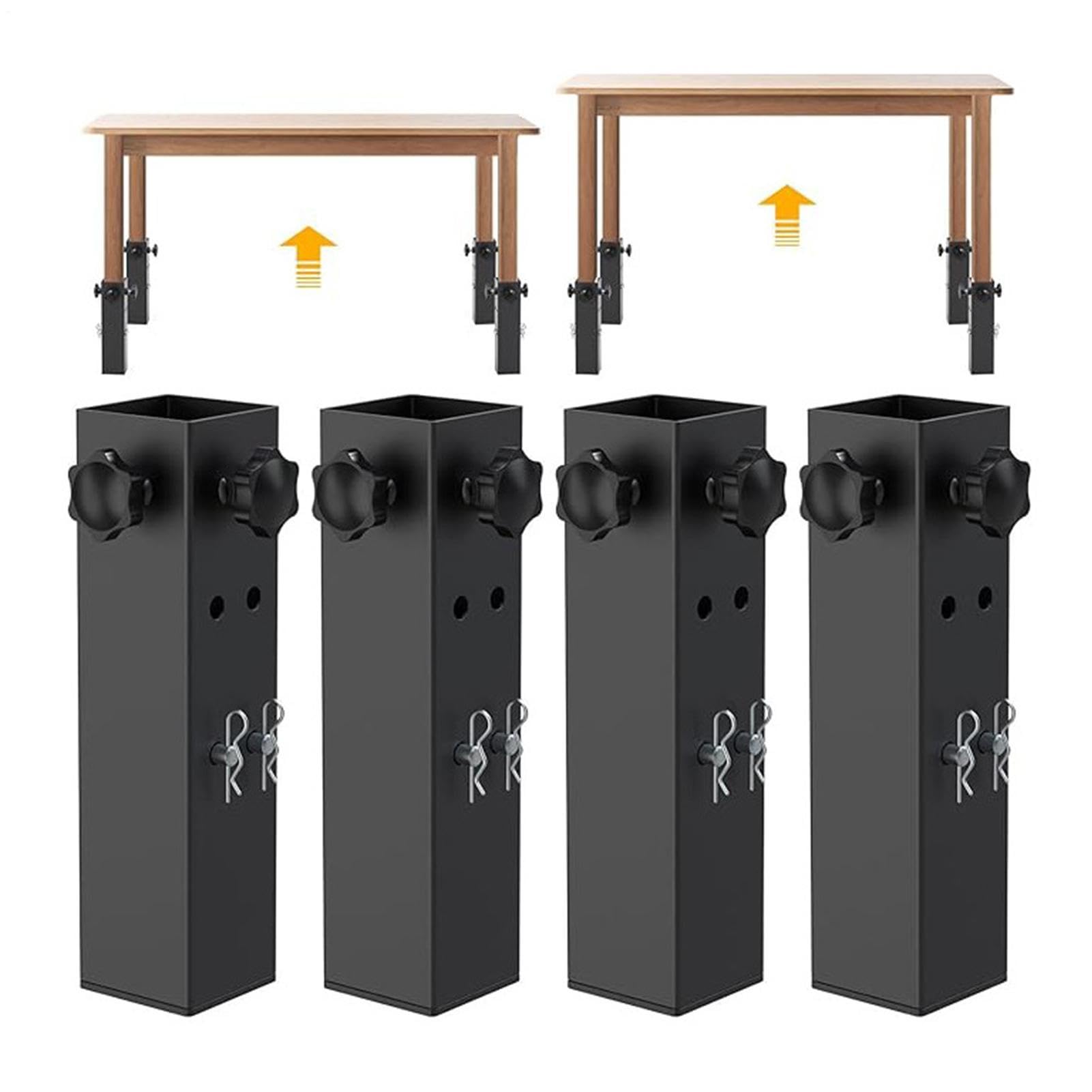 Rehausseurs De Hauteur pour Table Support Métallique Robuste Réglable 2