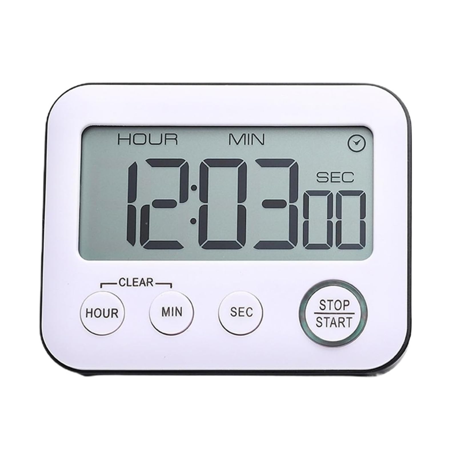 Digital Timer Large Screen Mute ON/Off Switch Kitchen With Loud Alarm Time Reminder Tool Countdown Clock For Home Reliable Efficient(Black)