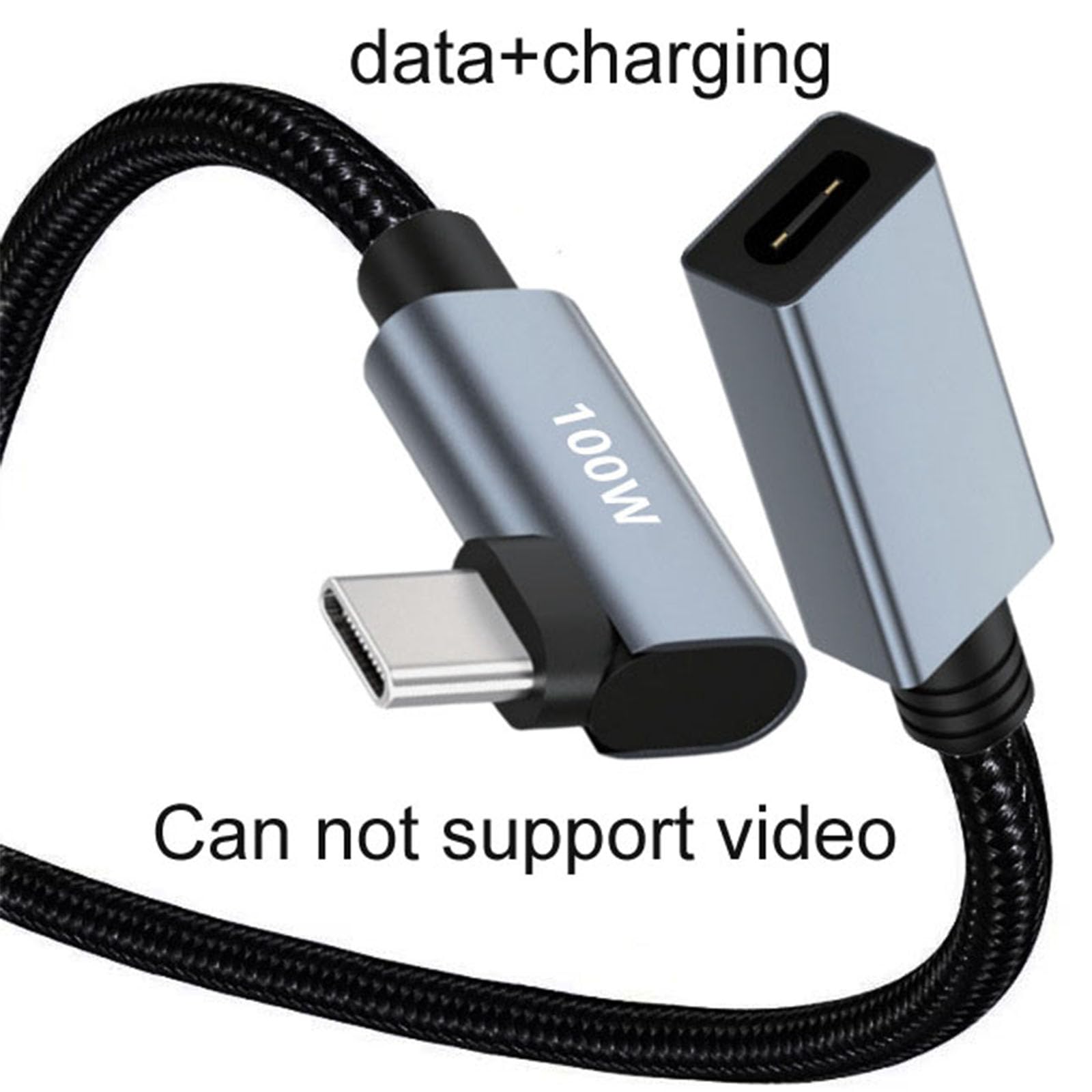 NUEAYMS Cavo Prolunga USB C 10 Gbps - Maschio A Femmina 30 Cm - Ricarica Rapida 20V 5A (100W) E Trasferimento Dati Per Tablet, Smartphone, Cuffie