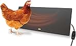 Cozy Chickens Coop, Flat-Panel Radiant Heater with Thermal Protector, Energy-Efficient, Easy to Install, Ideal for Small Animals, Chicken Coop Accessories, 150 Watts