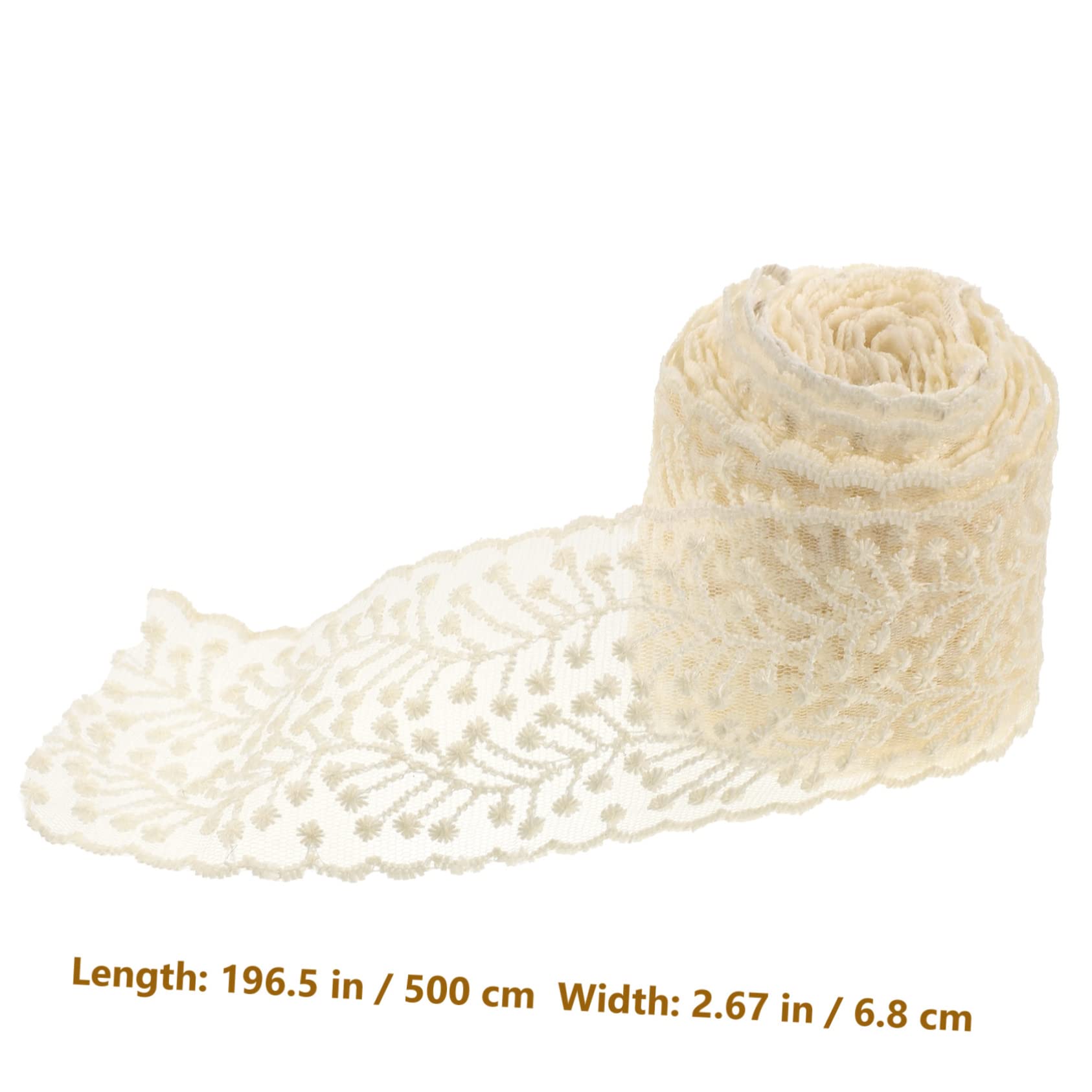 SHINEOFI 4rollos Encaje Bordado Cinta De Encaje Para Manualidades Materiales Para Accesorios De Cabello Metros De Ribete Decorativo Para Diademas y Ropa