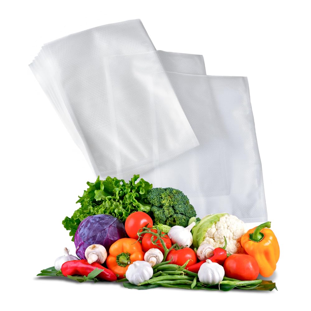 Worki próżniowe do żywności, 50 sztuk, 15x40cm, do zgrzewarek próżniowych i Sous Vide, bez BPA