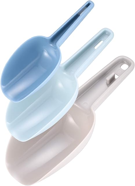 3 Pcs Ice Scoop, Plastic Kitchen Scoops, Small Flour Scoop, Weighing Popcorn Powder Food Sweets Popcorn Coffee Beans Pet Food Scoops Shovels Spatulas