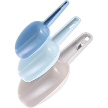 Plastic Ice Scoop Household Flour Scoop Popcorn Scoop Weighing Scoop for Kitchens, Bars, Buffets, Parties, Grains, Pack of 3