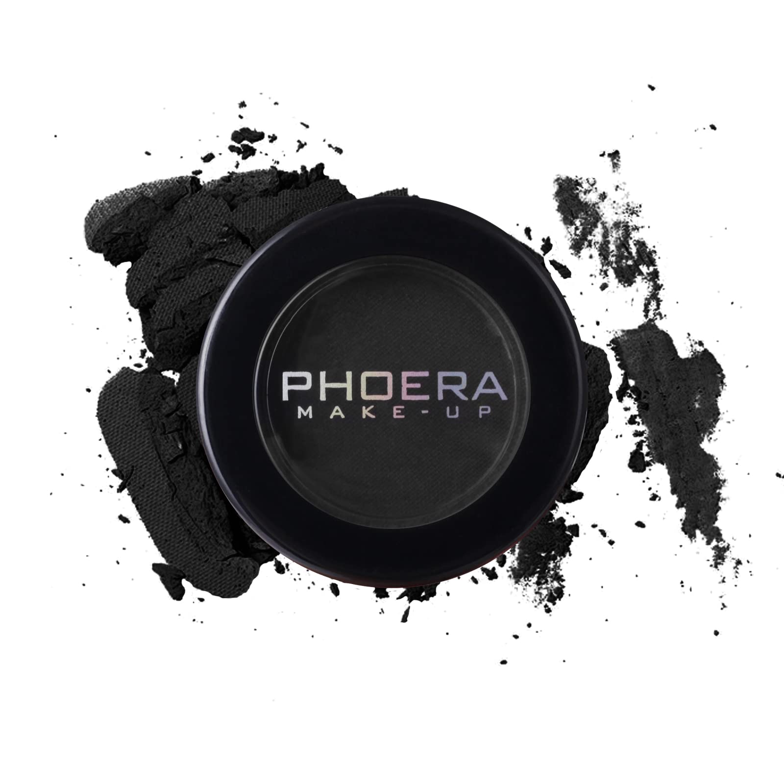 MEICOLY Black Single Eyeshadow for Elphaba Makeup,Pressed Powder Matte Eye shadow,Ash Eye Black Special Effects Powder,Opaque Vegan Cruelty Free Eyeshadow for Halloween Goth Gothic Skull Makeup