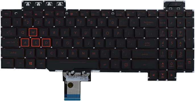 Replacement Laptop Keyboard Backlit for Asus TUF Gaming FX504 FX505 FX705 FX505G FX505D FX505GE FX505GM FX705G/GD/GE/GM FX504G/GD/GE/GM FX80 FX86 FX95 with Backlight US Layout