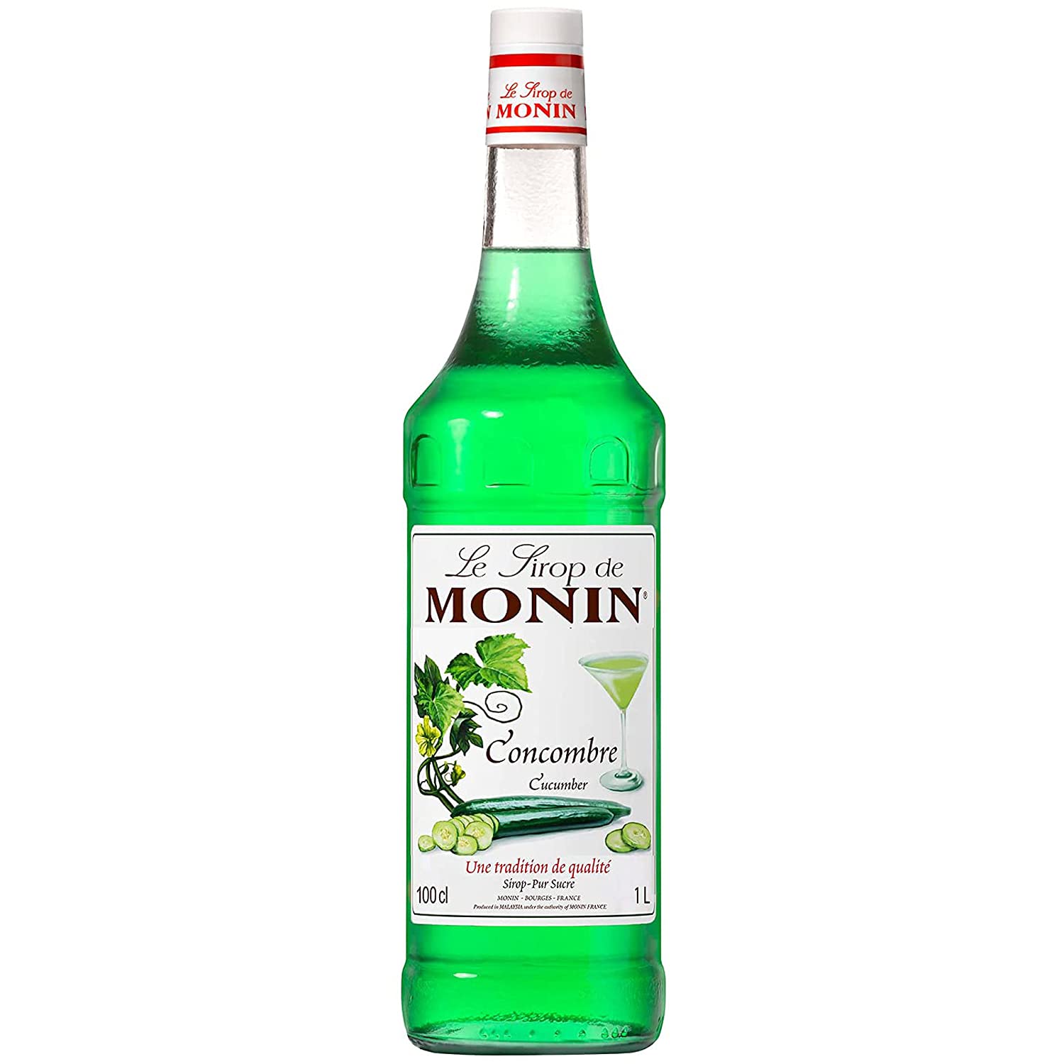 Monin Cucumber Syrup, 1000 ml