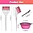MOONMINI Hair Dye Color Brush and Bowl Set, Color Bowl Brushes Tool Mixing Bowl Kit Tint Comb for Hair Tint Dying Coloring Applicator (Pink&Clear)