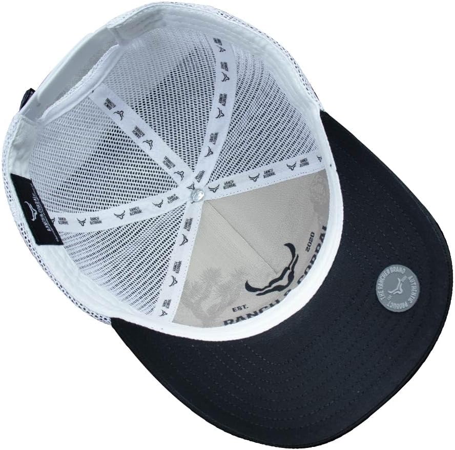 Ranch & Corral Holstein Livestock Cap, Breathable Mesh, Black and White, Black, 3-5 3/8