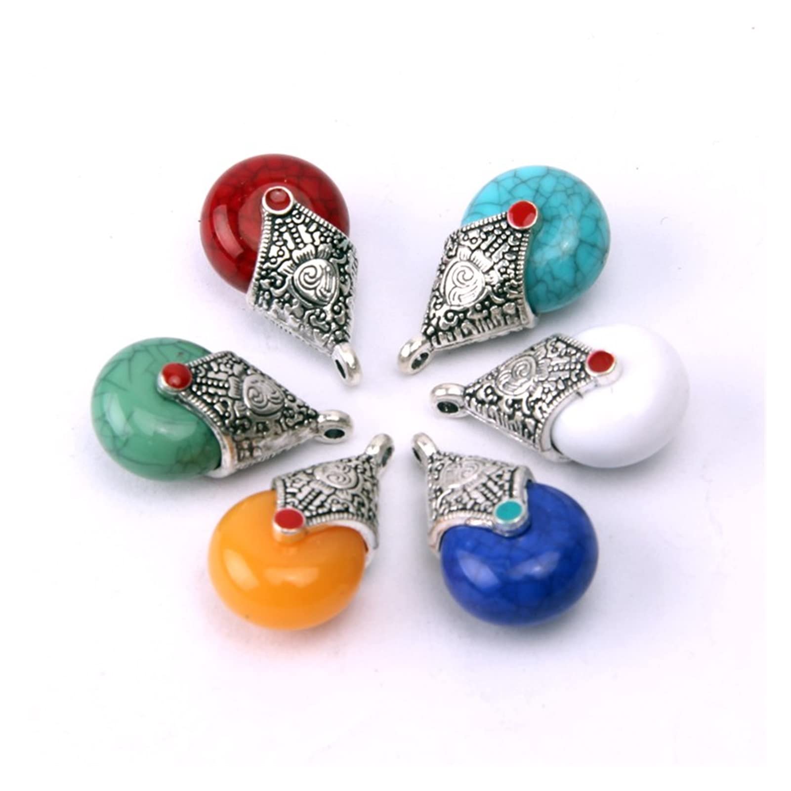 Wisiorek 30 sztuk Zawieszki w stylu vintage Charms do wyrobu biżuterii Materiały do wyrobu biżuterii DIY Akcesoria naszyjnikowe Materiały ręcznie robione (14)