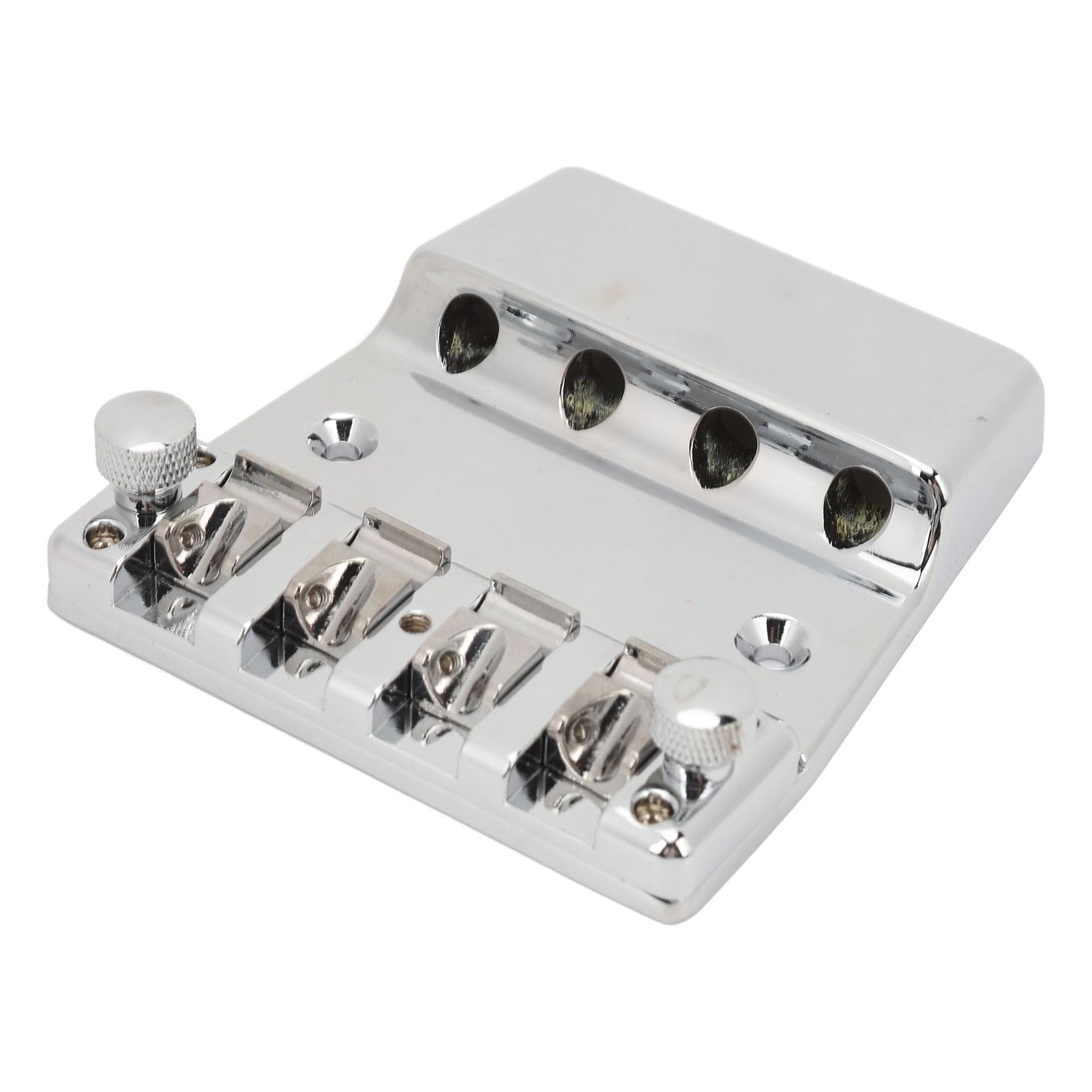 Generic Pont de Basse à Quatre Cordes en Métal, Excellente qualité Sonore, Pont de Guitare Professionnel pour L'enregistrement de Musique