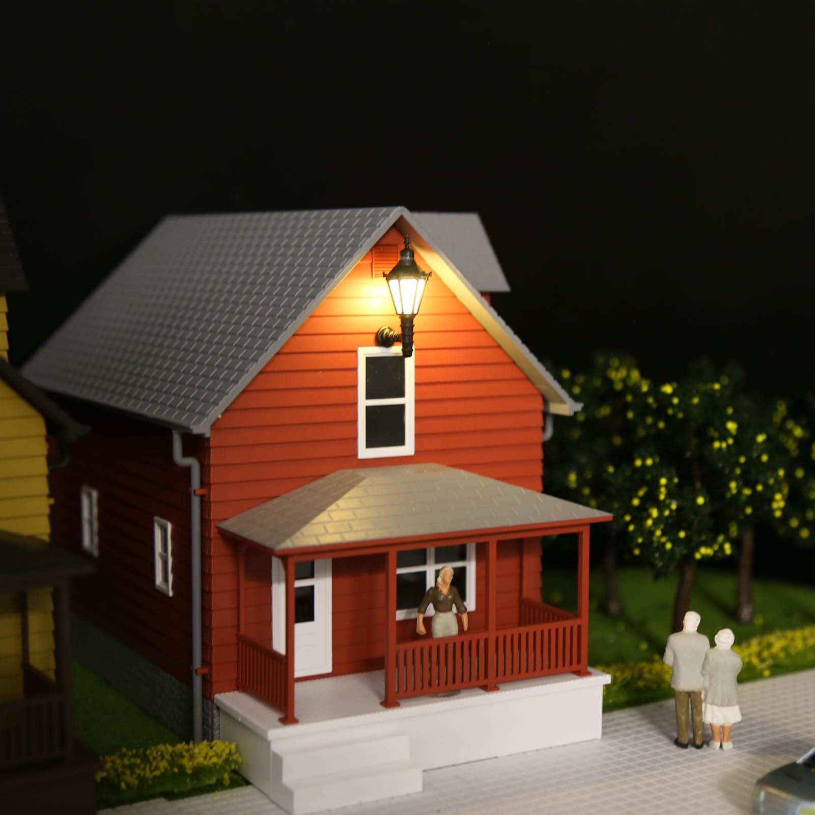 Evemodel LBD01 5 pz Modello Ferroviario 1:25 Lampada Esterna Lattern Luci Da Parete G Scala 12 V
