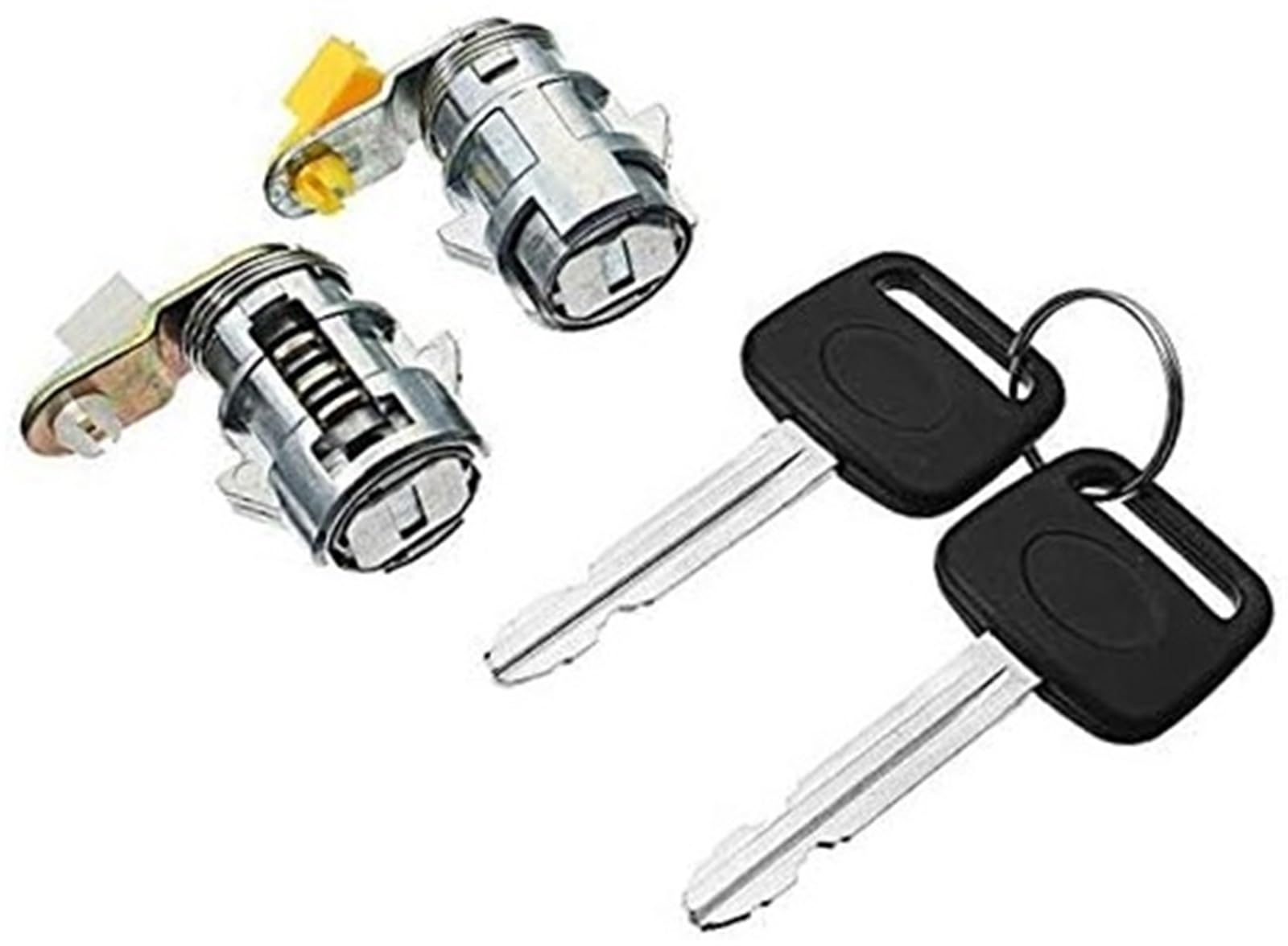 Szwaldaper One Color Auto Door Lock Latch Complete Set Door Barrel Cylinder Switch Lock, For Toyota 4, For Runner 4Runner Pickup 69051-35030 69052-35040