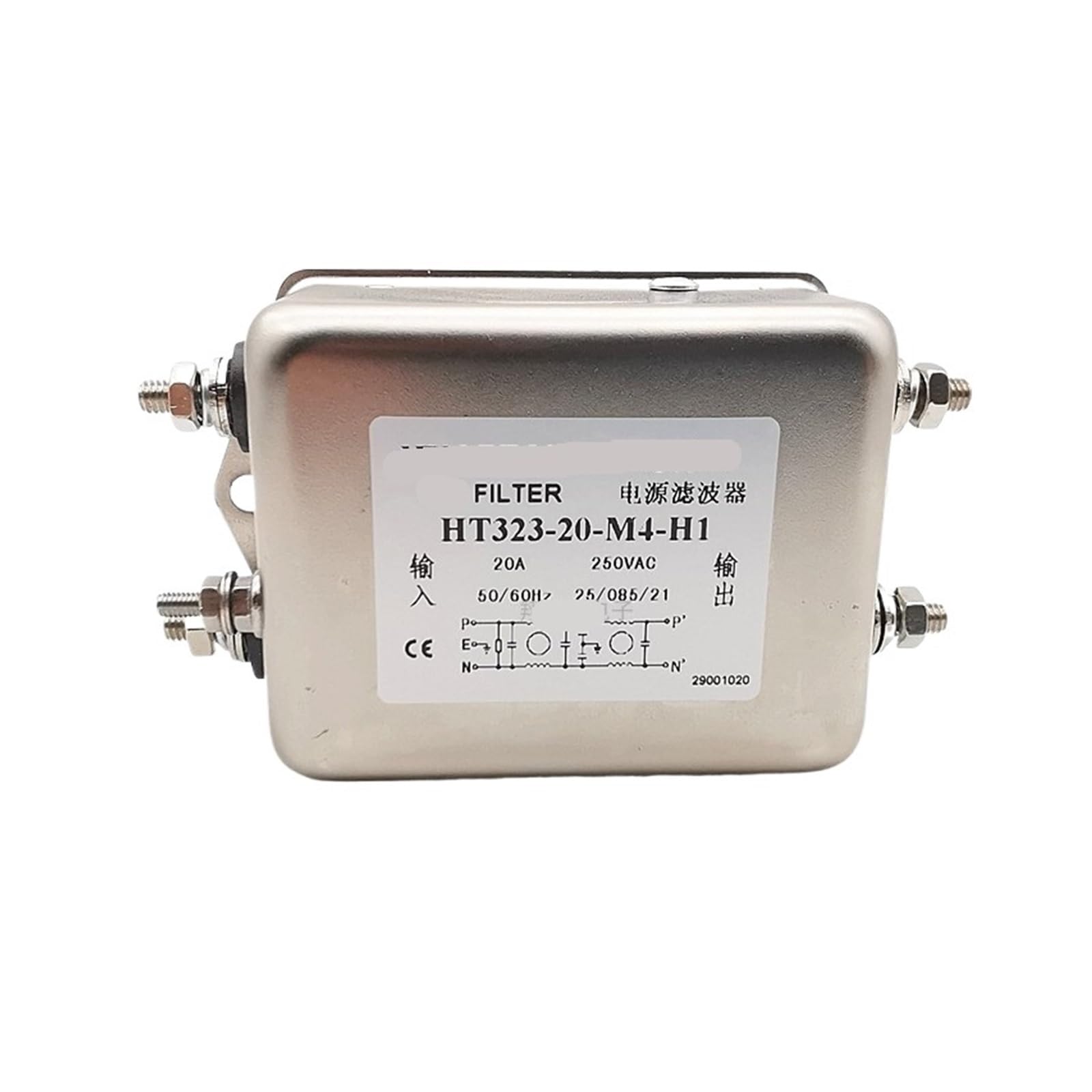 Filtro de potencia HT323 de 20A que elimina el ruido eléctrico en red de 220V