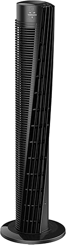 Vornado OSC73 - Ventilador de torre circulador de aire para toda la habitación con control remoto, color negro