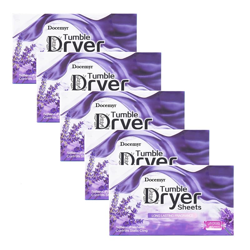 Docemyr 柔軟剤 乾燥機用シート ドライヤーシート 40枚入り 静電気防止 しわ防止 消臭効果 ベランダー ココナッツ ゆずの香り (ベランダー 5個)