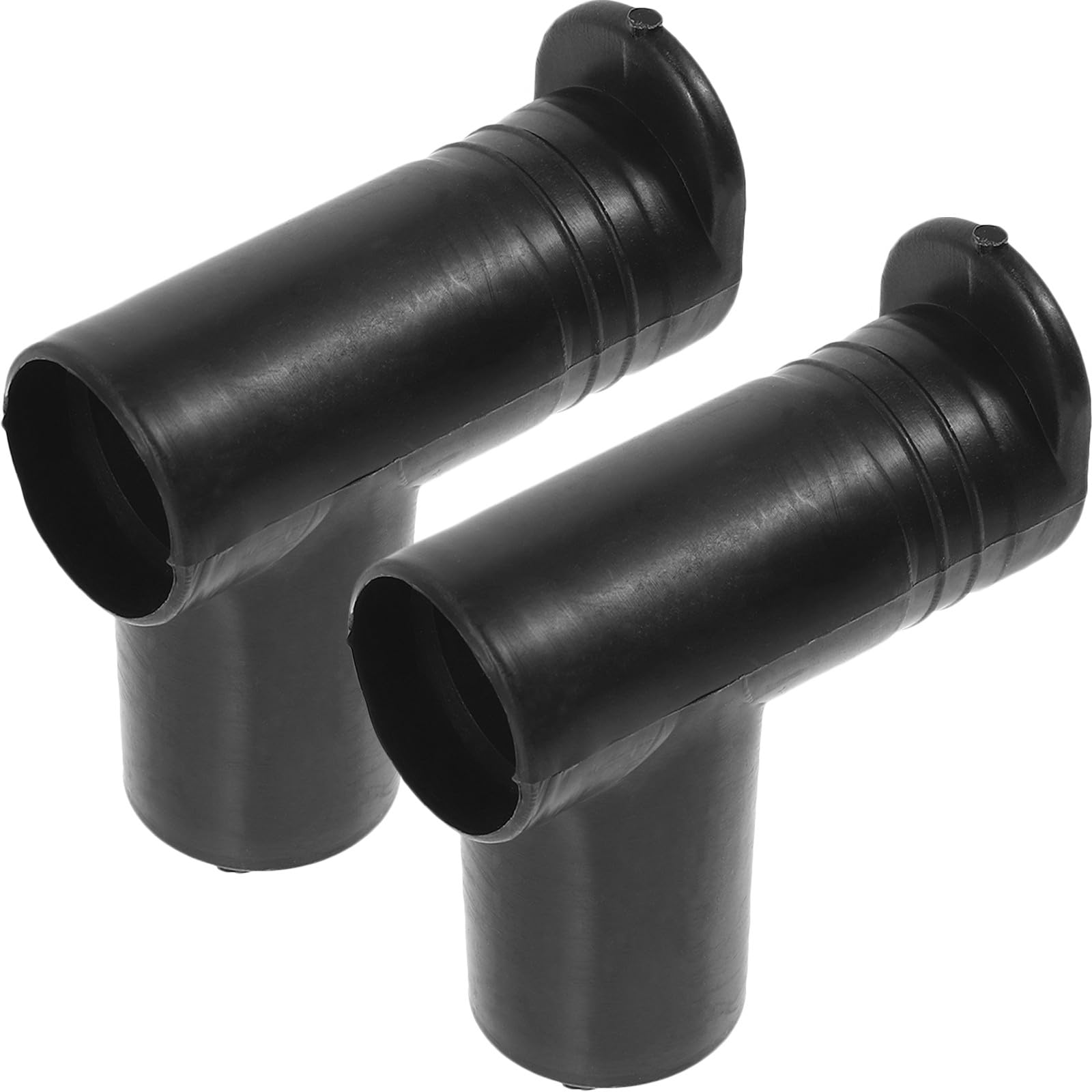 Outanaya 2pcs Plastic Clothes Rack Elbow Connectors Right Angle Drying Rod Joints Practical and Convenient to Detach for Living Room and Home Decoration, Black