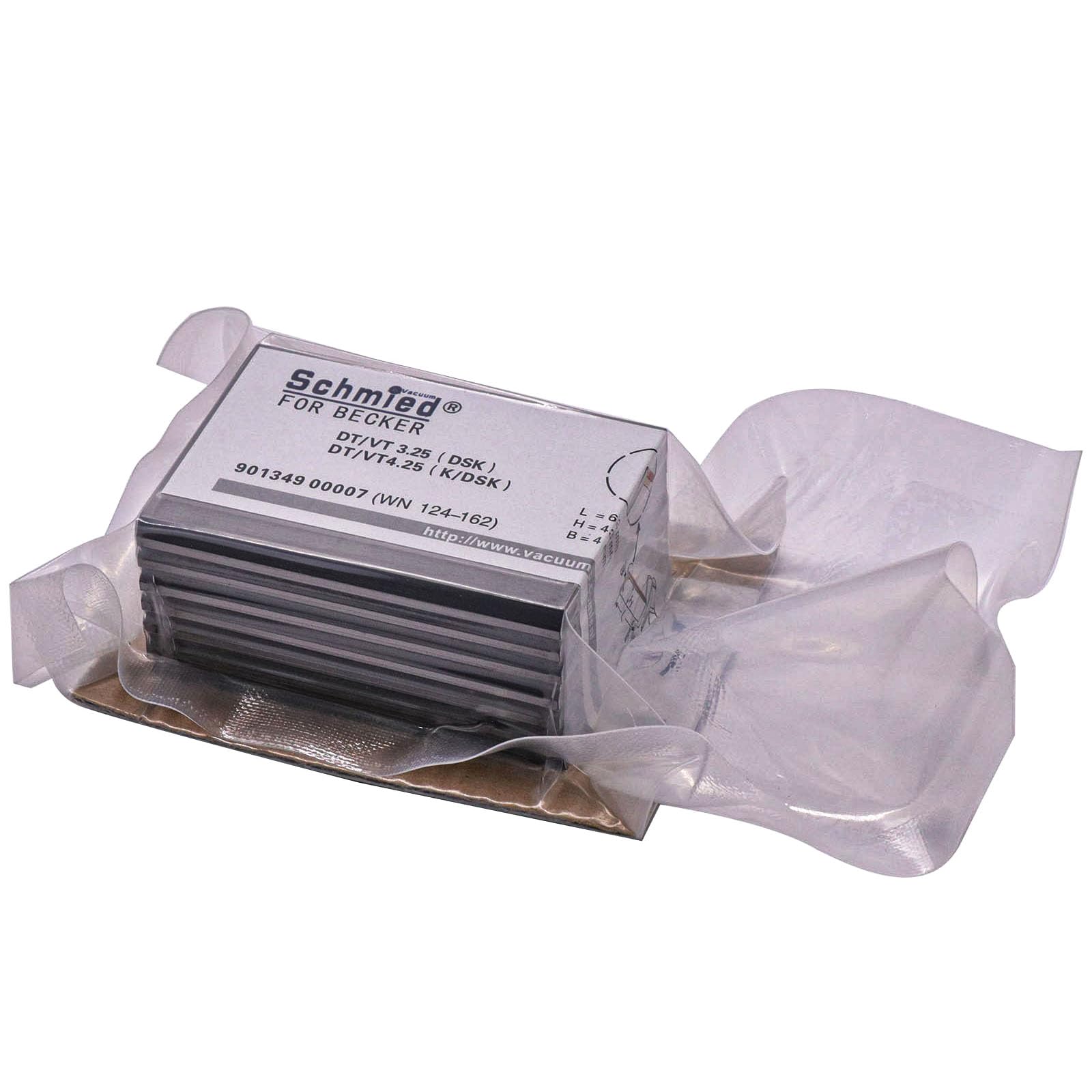 Palettes de carbone WN124-162 contre l'usure des pompes Becker VT 4.25