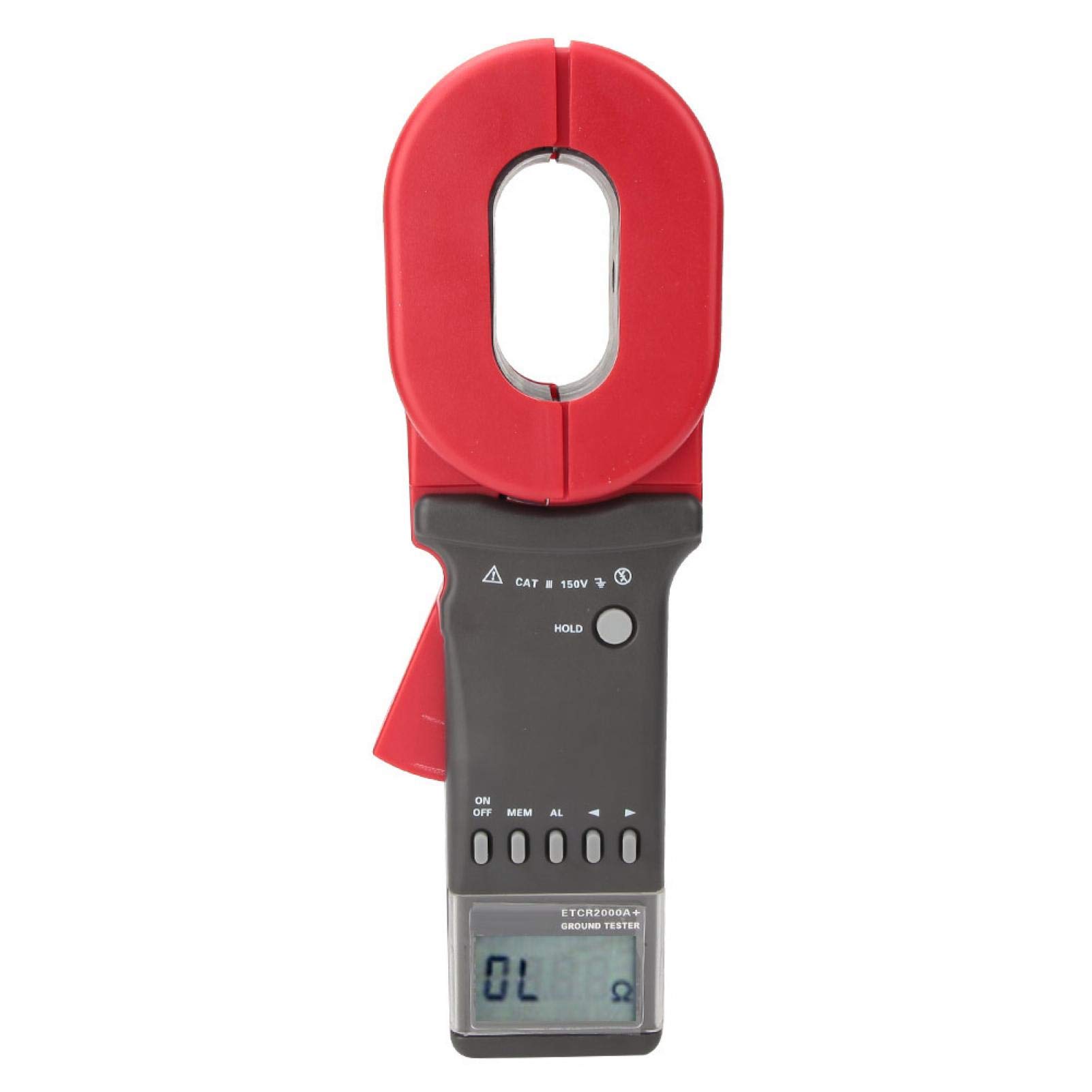 Akozon Digital Clamp Meter 2000A + On Ground Earth Tester mit LCD-Anzeige 0,01-200