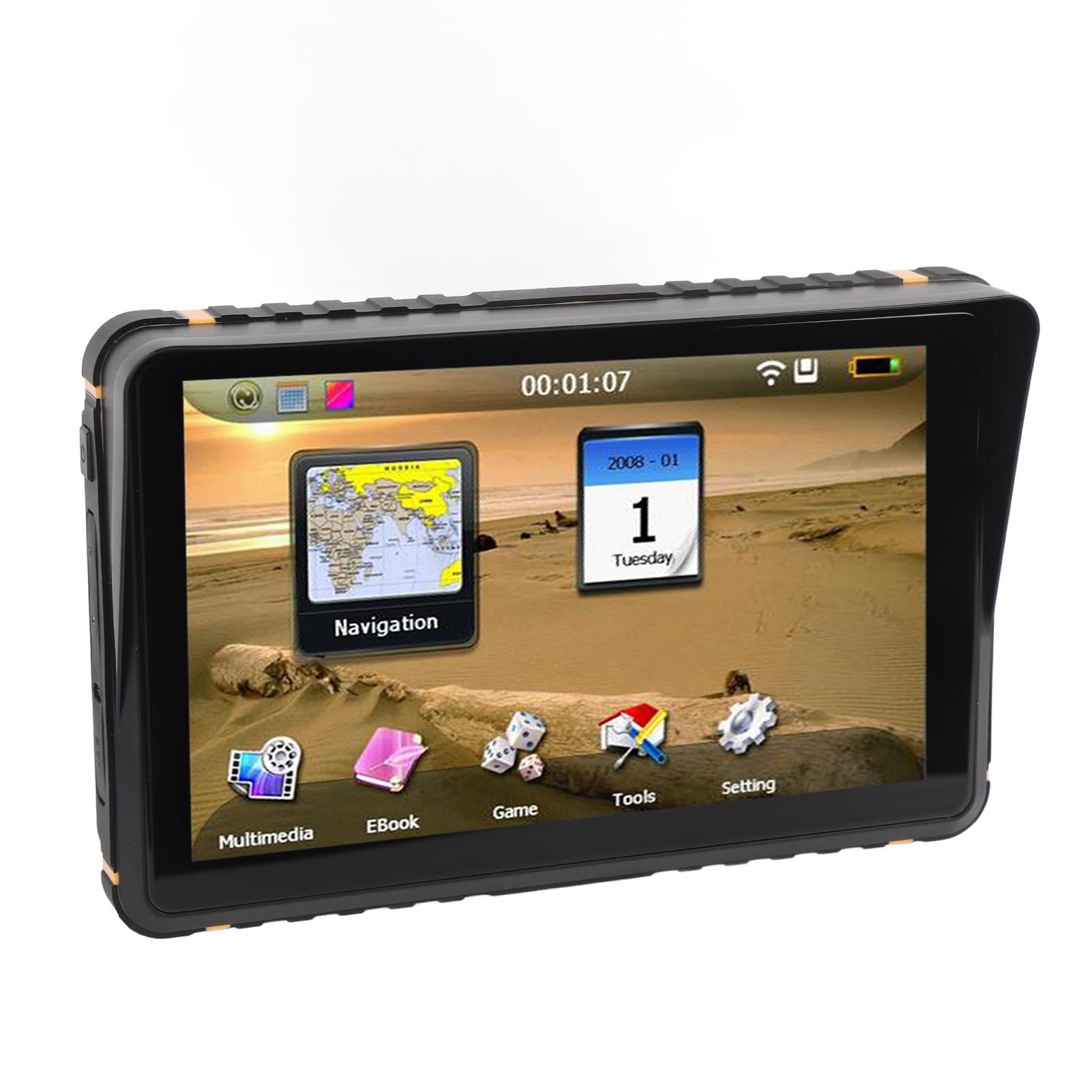 Motorcycle GPS GPS 7 Pollici Touchscreen Route Pianificazione del Dispositivo di Navigazione per Auto con Navigazione Vocale, Direzioni in Tempo Reale, Annunci per il Nome