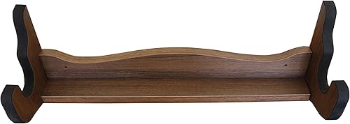 Rush Creek Creations Estante de exhibición de almacenamiento de pistola individual para montaje en pared para rifles y escopetas, estante de