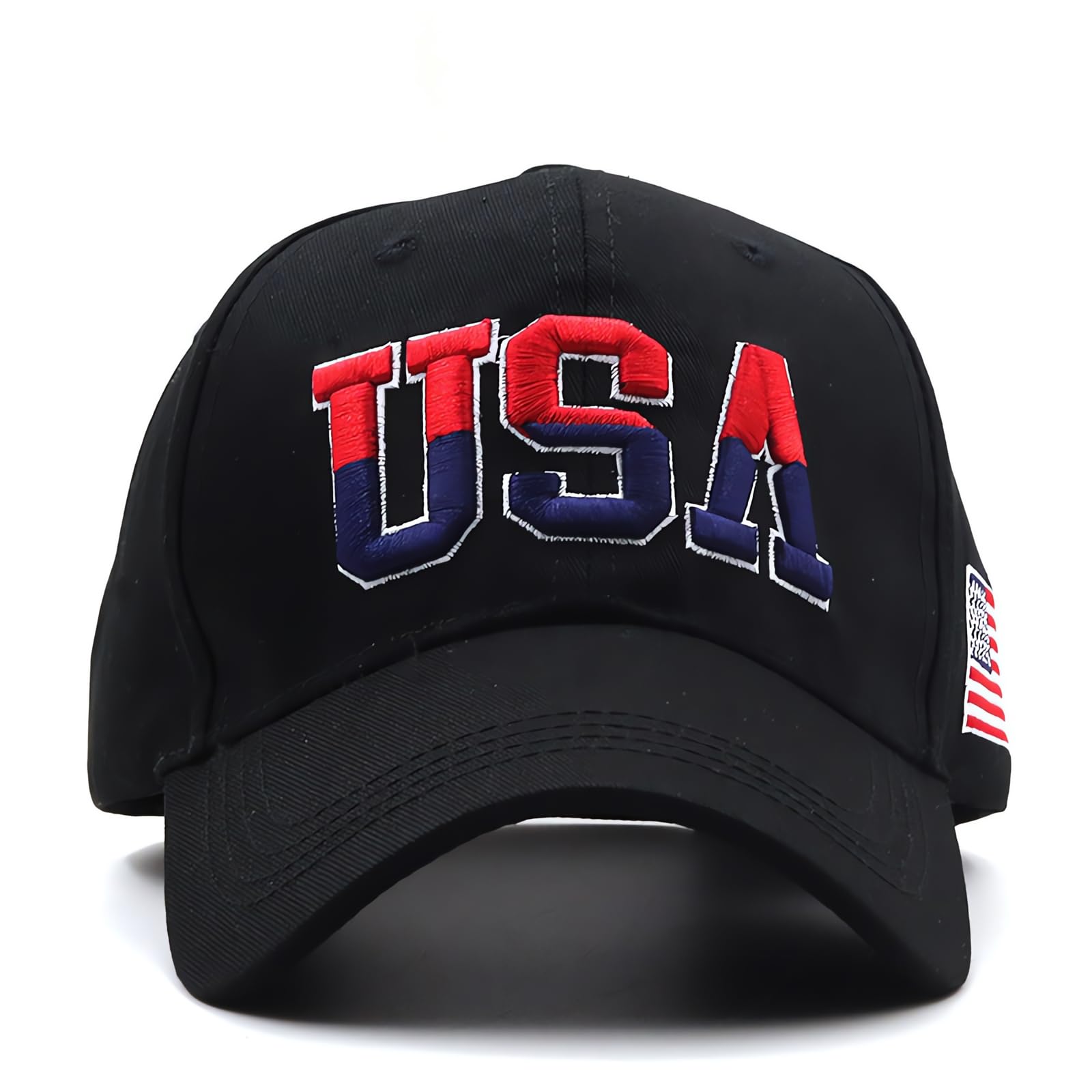 Gorras de béisbol con la bandera estadounidense bordada con la bandera de Estados Unidos, sombrero patriótico ajustable para hombres y mujeres