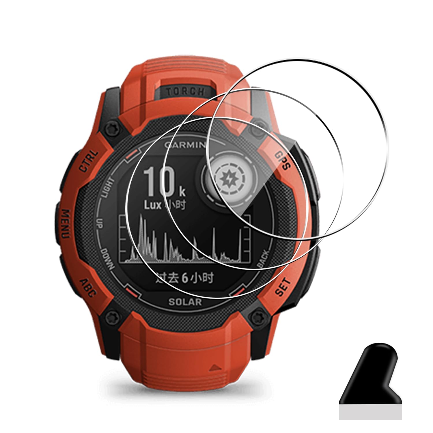 Amazon | 【3枚セット】 対応 Garmin Instinct 2X ガラスフィルム 保護 