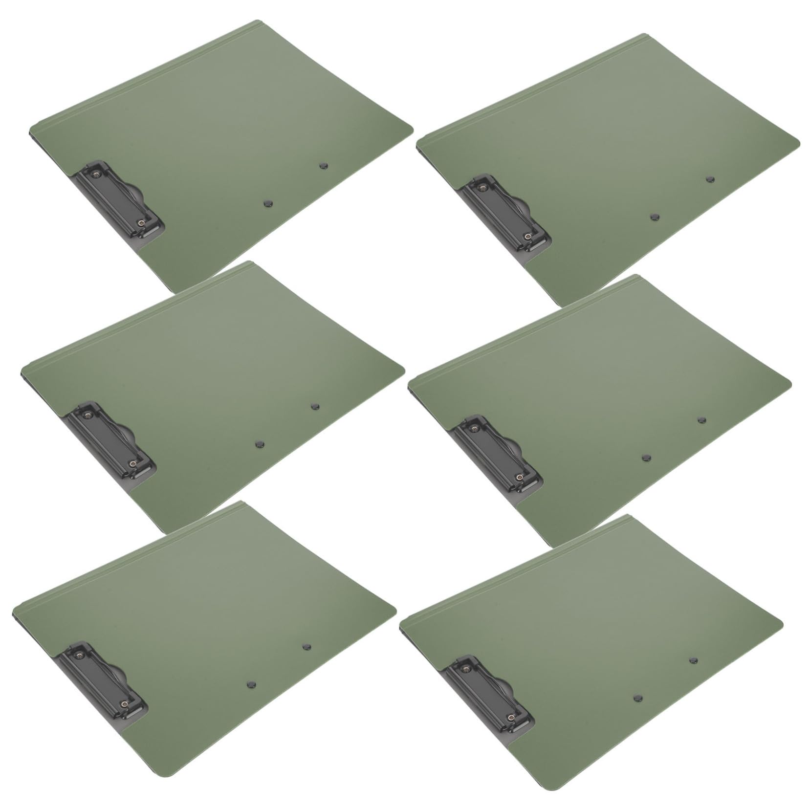 EXCEART 6pcs Panneau Porte-documents Multifonctionnel A4 avec Double Clip Horizontal Vertical pour Conférence et Bureau
